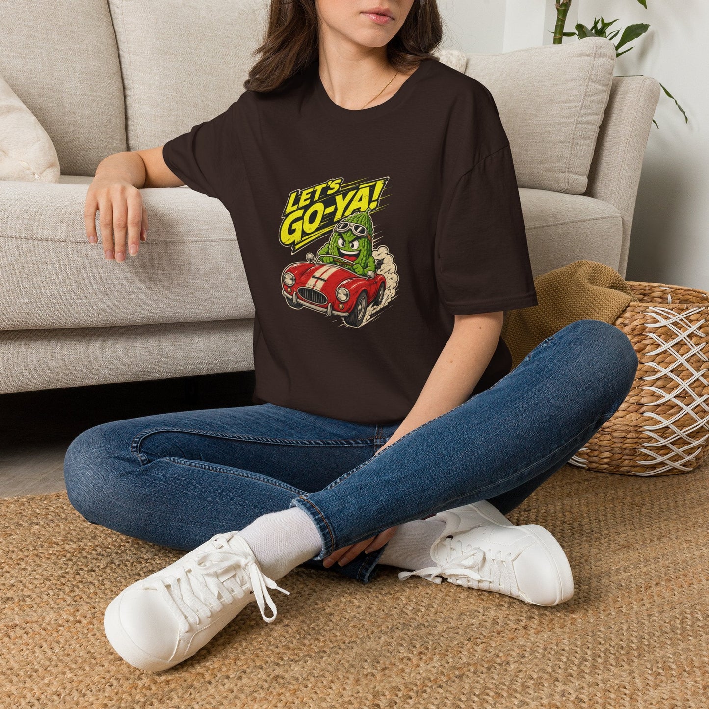 Let's Go-Ya! Funny Goya Driving Tee - BLUE HABU合同会社　